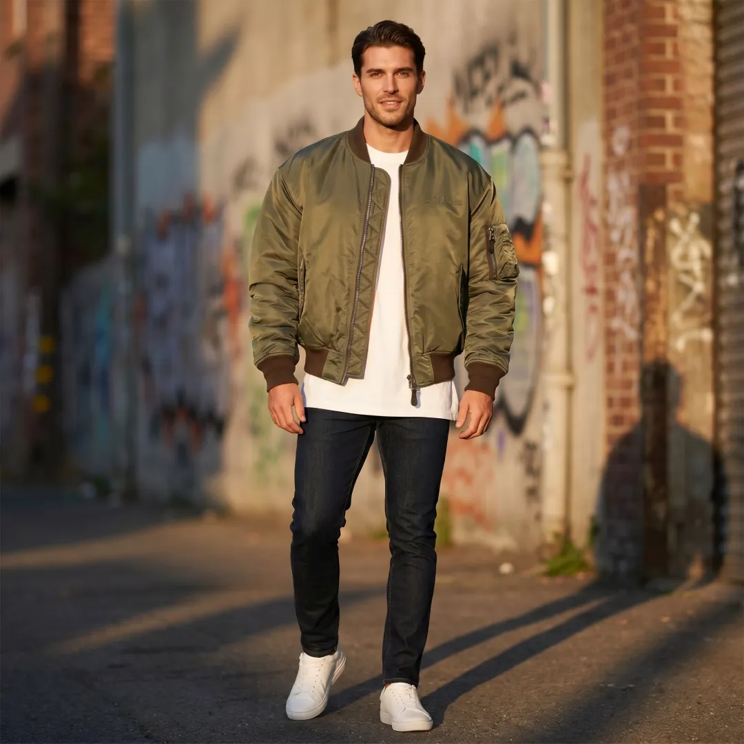AI Bomber Jacket Model Photography for Streetwear Brands