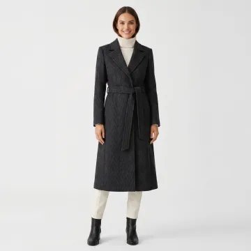 AI-generated model wearing a longline winter coat