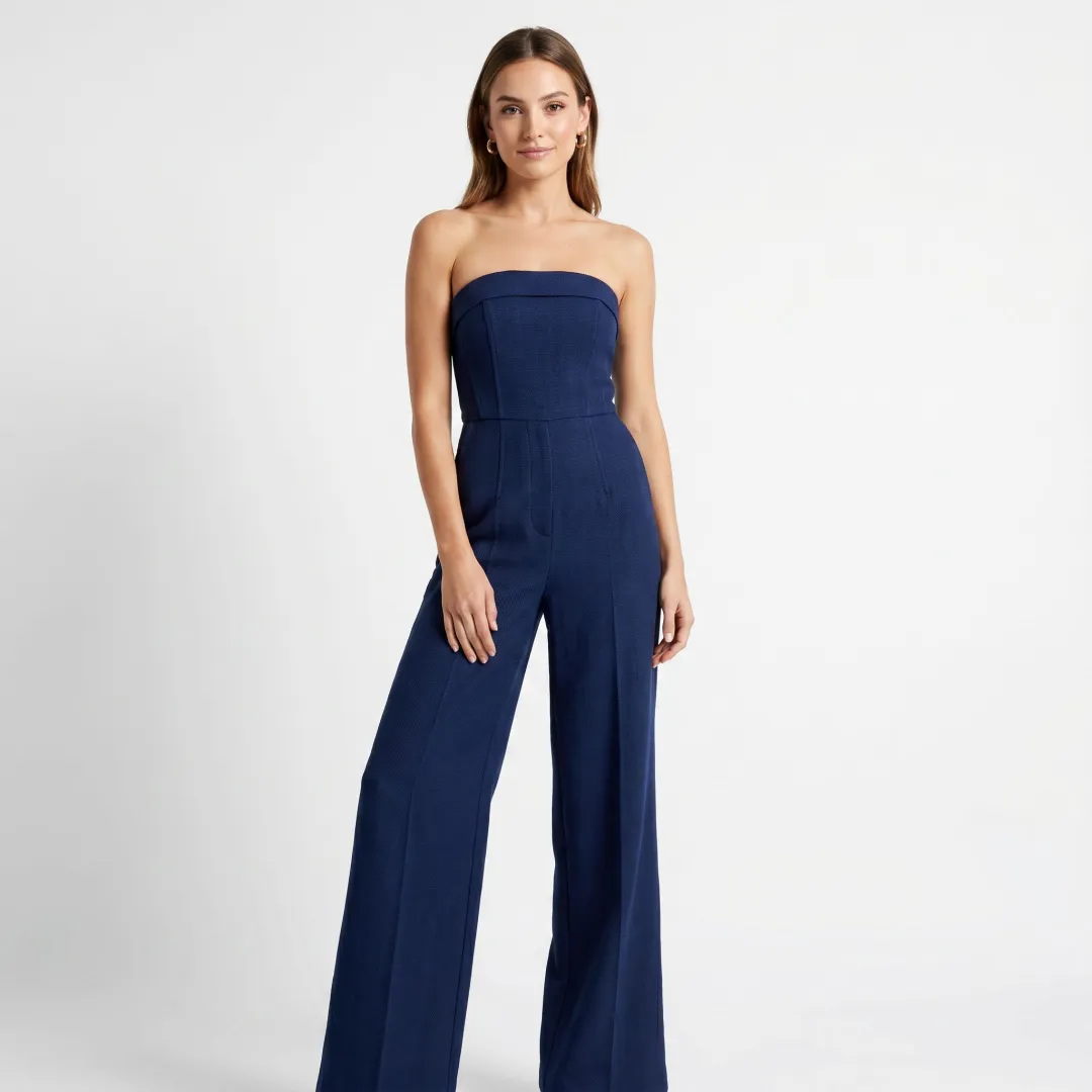 AI Strapless Jumpsuit Model Photography for Fashion Brands
