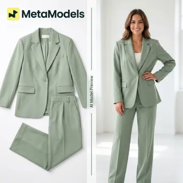 Clothing packshot transformed into an AI model image