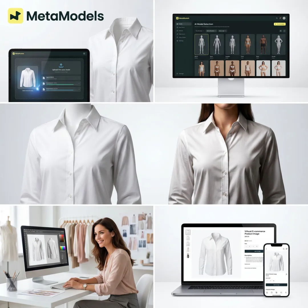 Workflow for converting mannequin images into AI model photos
