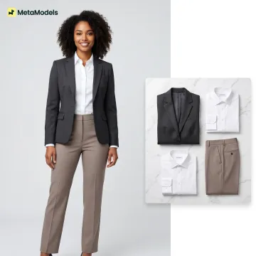 Workwear garments transformed into AI model images