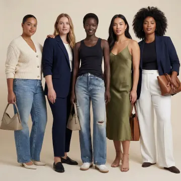 AI-generated on-model fashion photography showcasing apparel with virtual try-on technology