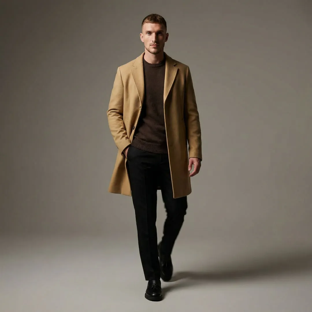 High-definition fashion lookbook video production with AI-generated model wearing contemporary apparel