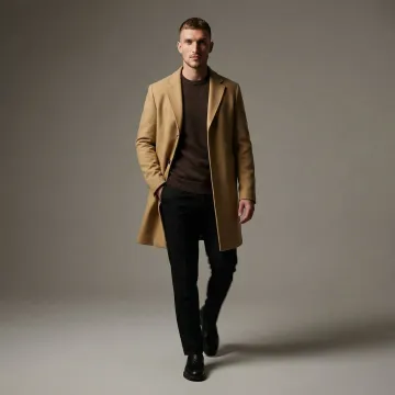 High-definition fashion lookbook video production with AI-generated model wearing contemporary apparel