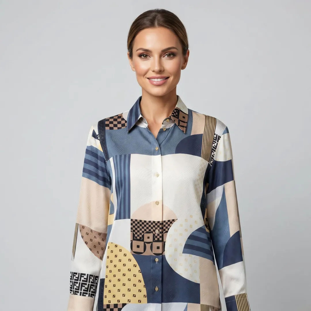 Fashion ecommerce image created from packshot using AI model