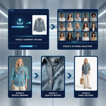 AI fashion photo creation workflow