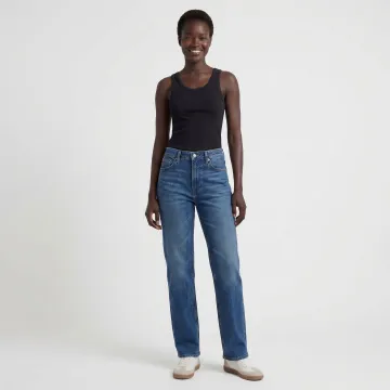 AI-generated denim model photography for jeans brand