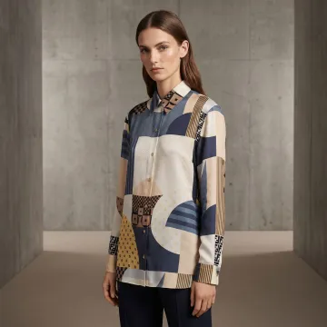 Luxury virtual female model for fashion lookbook