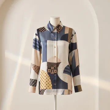 AI-generated female model lookbook image