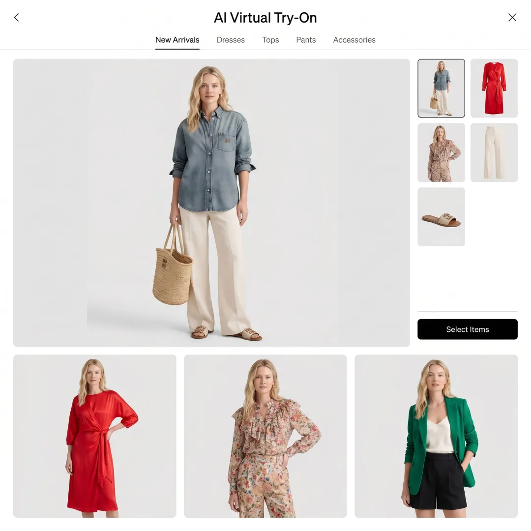 AI Virtual Try-On Dress Up Tool for Clothes and Fashion