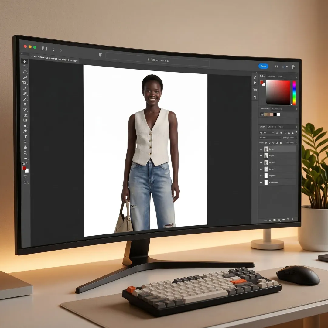 AI fashion content workflow for apparel brand