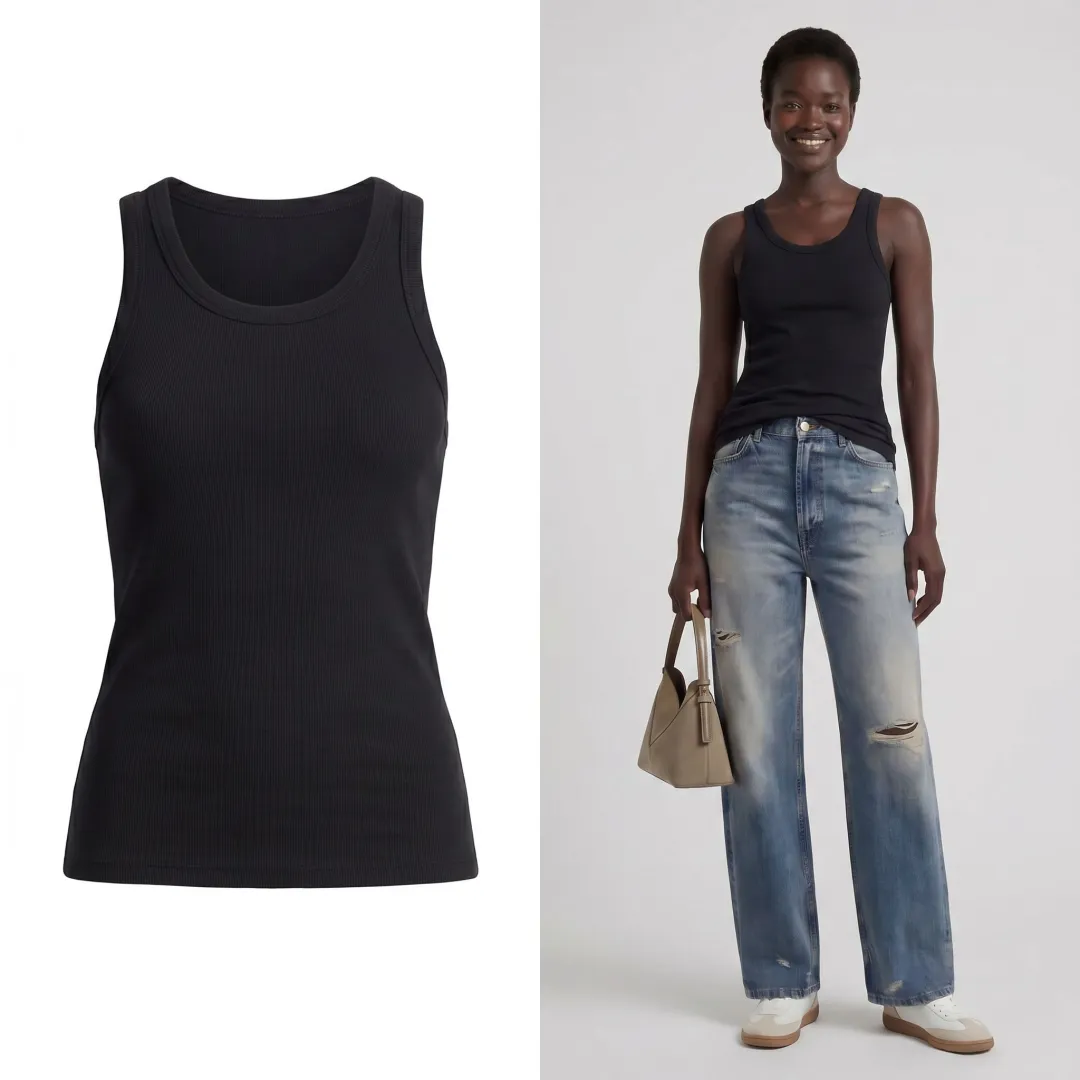 Fashion packshot transformed into an AI model listing image