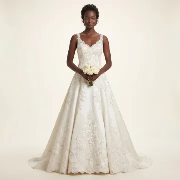 AI-generated bridalwear ecommerce image from packshot
