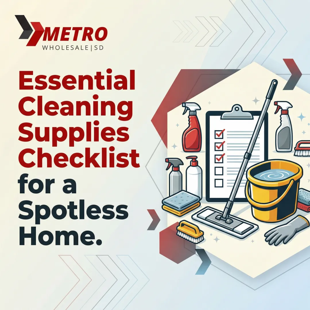 Essential Cleaning Supplies Checklist for a Spotless Home