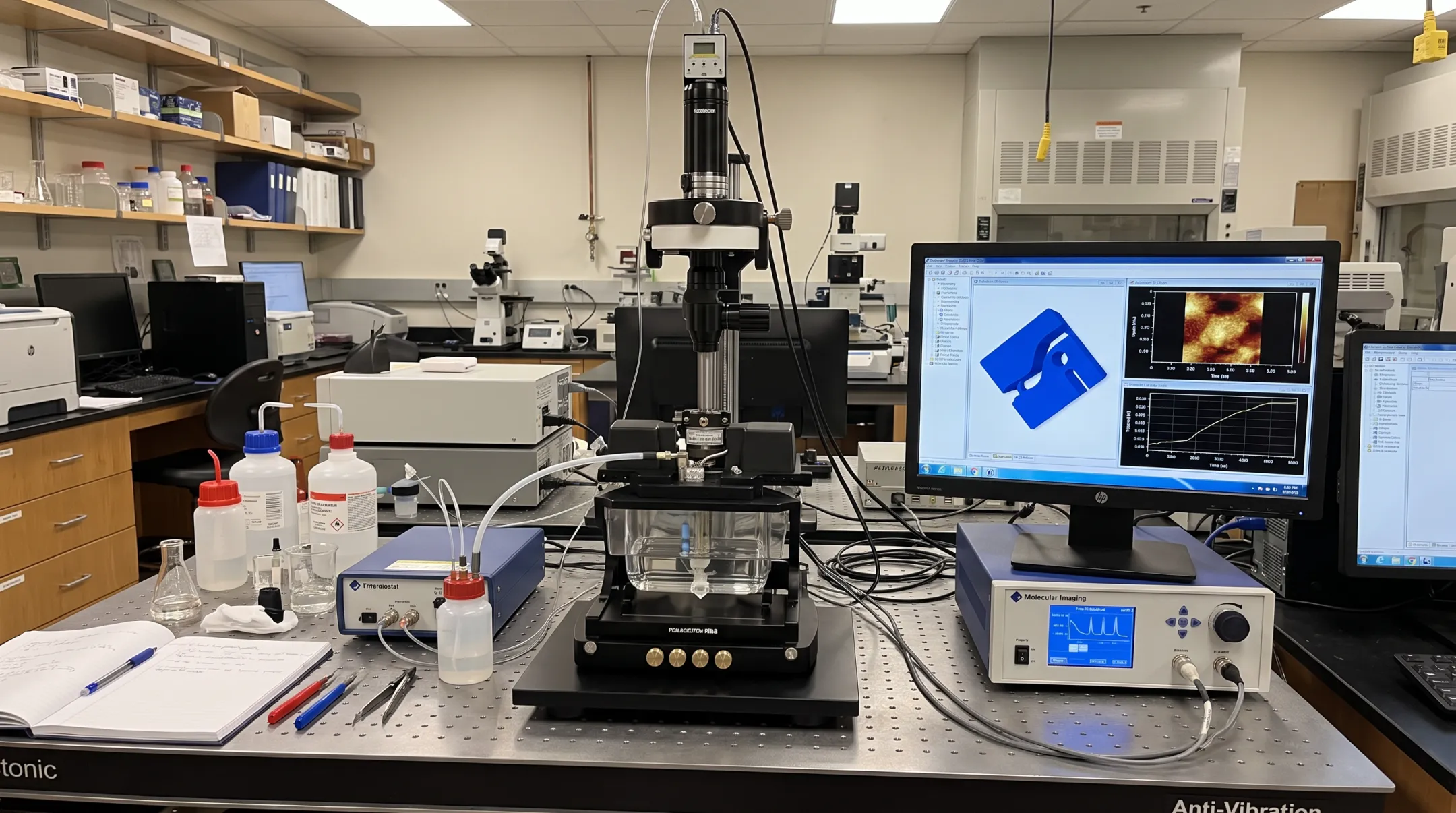 5500 PicoPlus AFM STM platform used for in-situ electrochemical imaging research