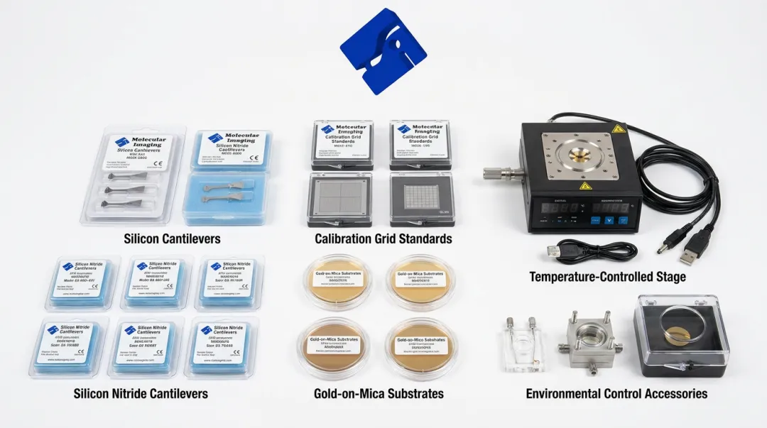 Molecular Imaging AFM cantilever and calibration sample product lineup