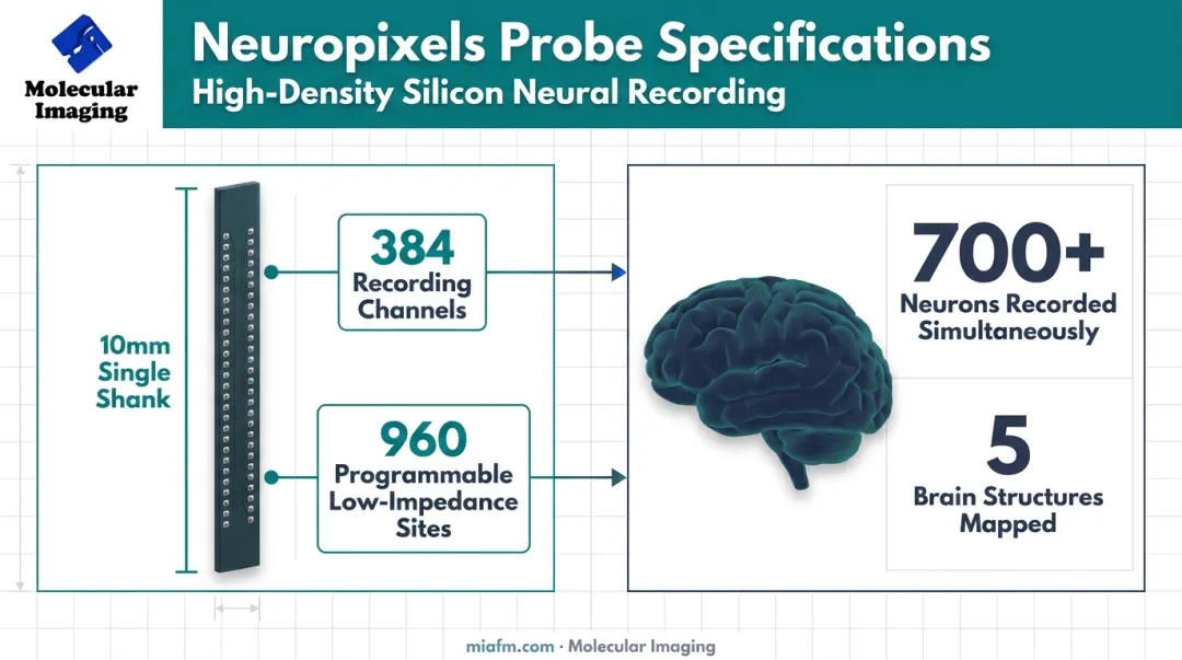 Neuropixels silicon probe channel count and neuron recording statistics