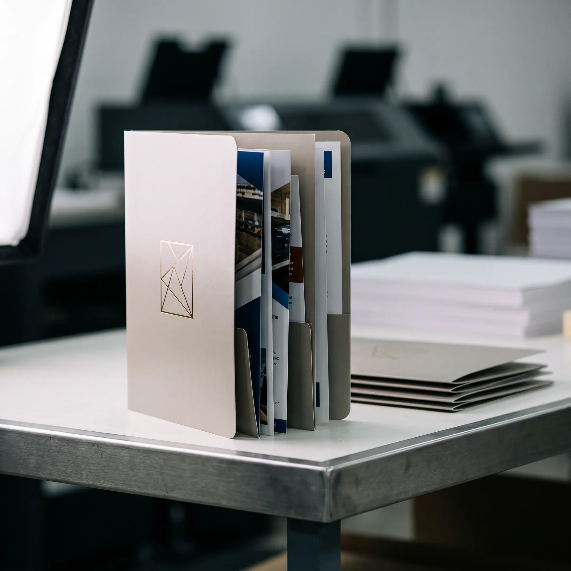 Direct mail promotional folder