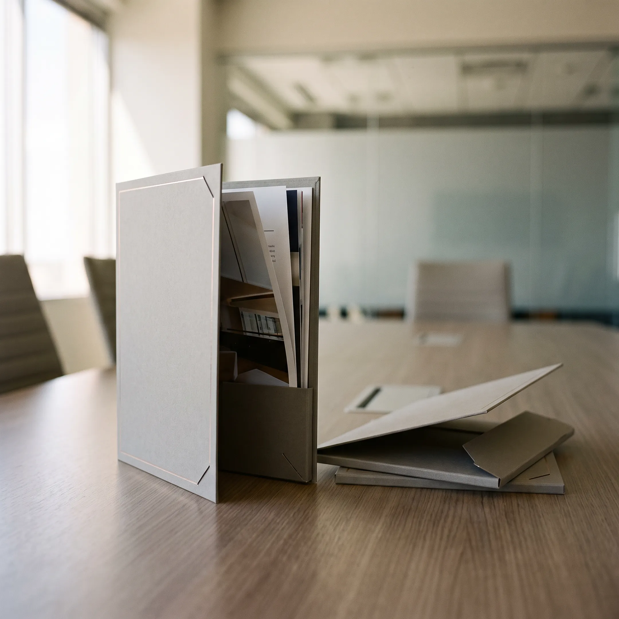 Corporate branding expandable folder