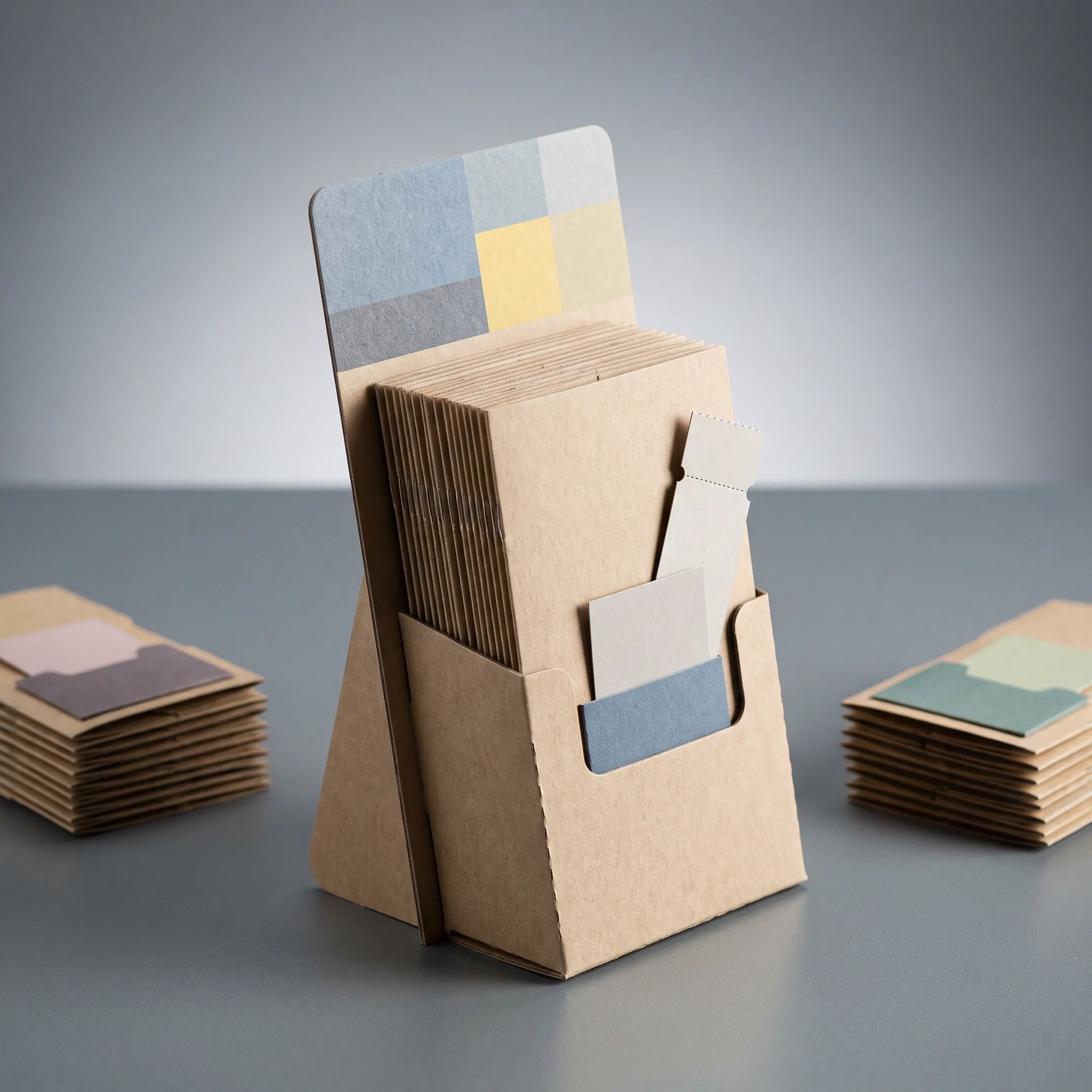 Retail brand mini pocket brochure display