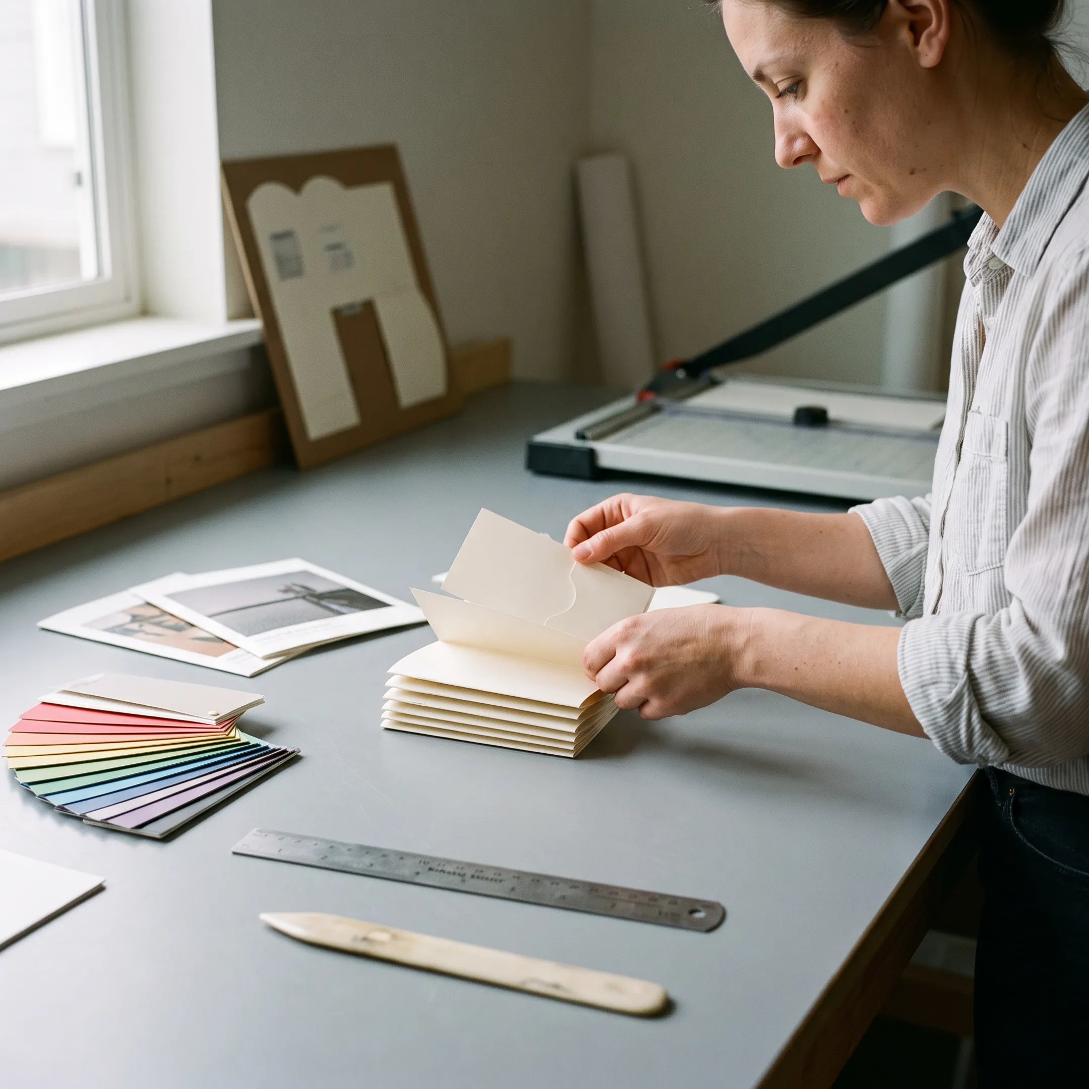 Design agency using mini pocket brochures