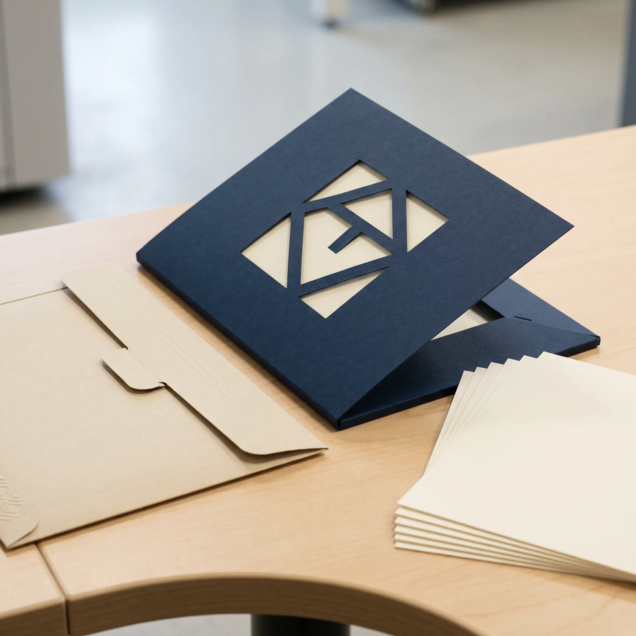 Corporate branding die-cut materials