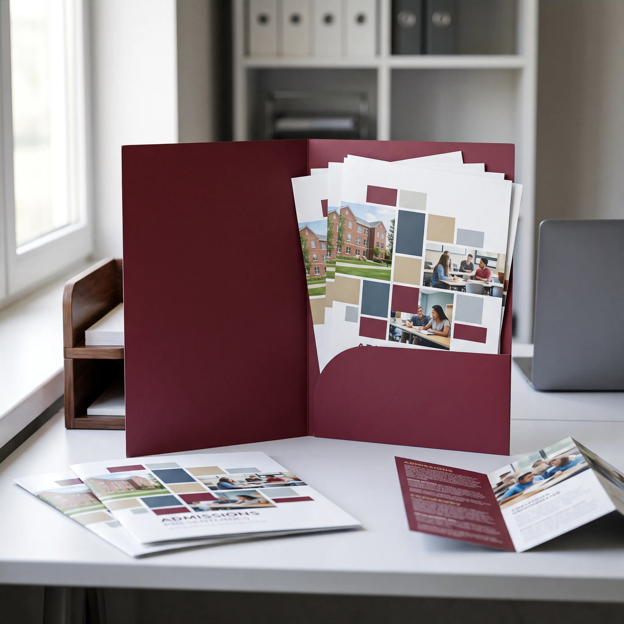 University branded pocket folder