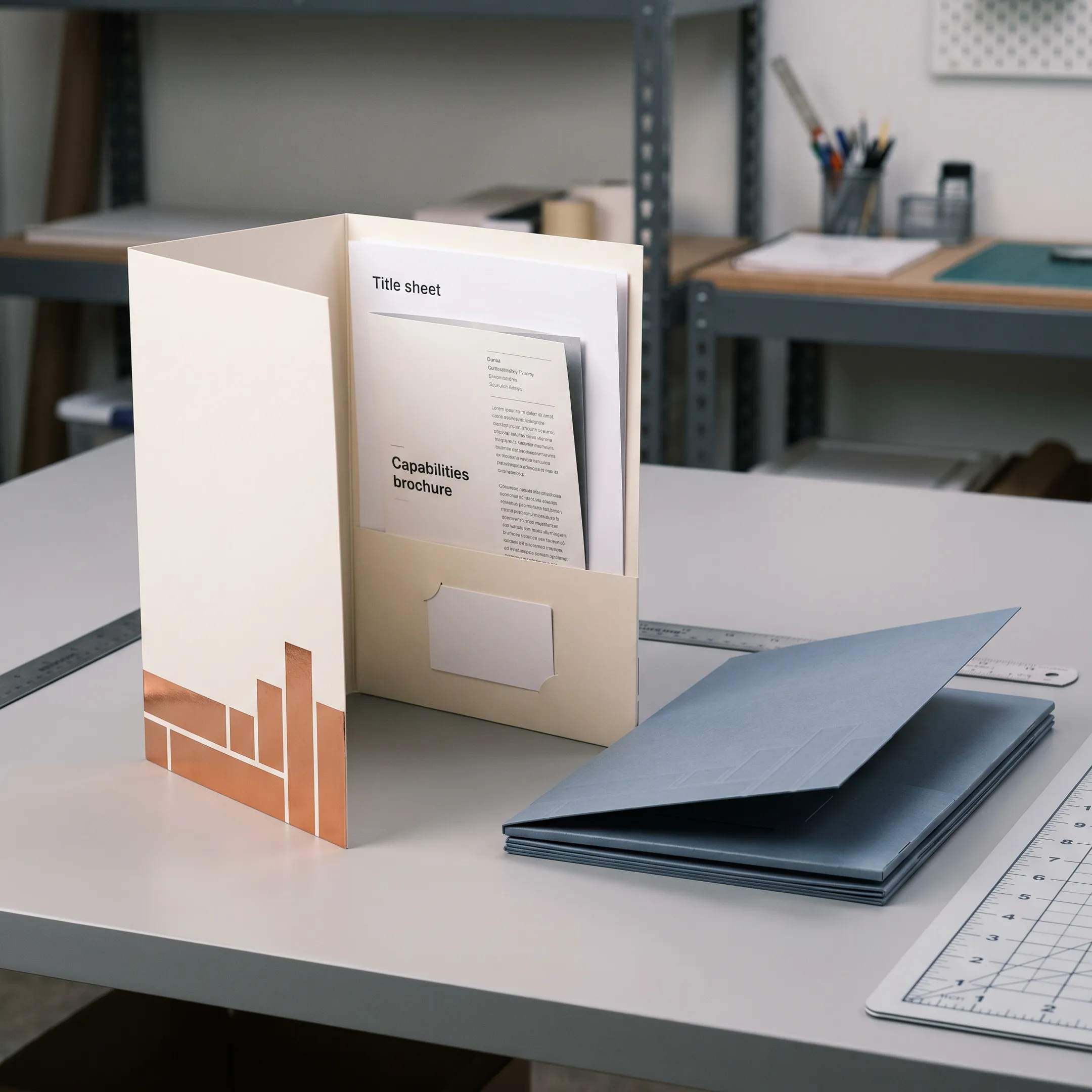 Design agency presentation folder