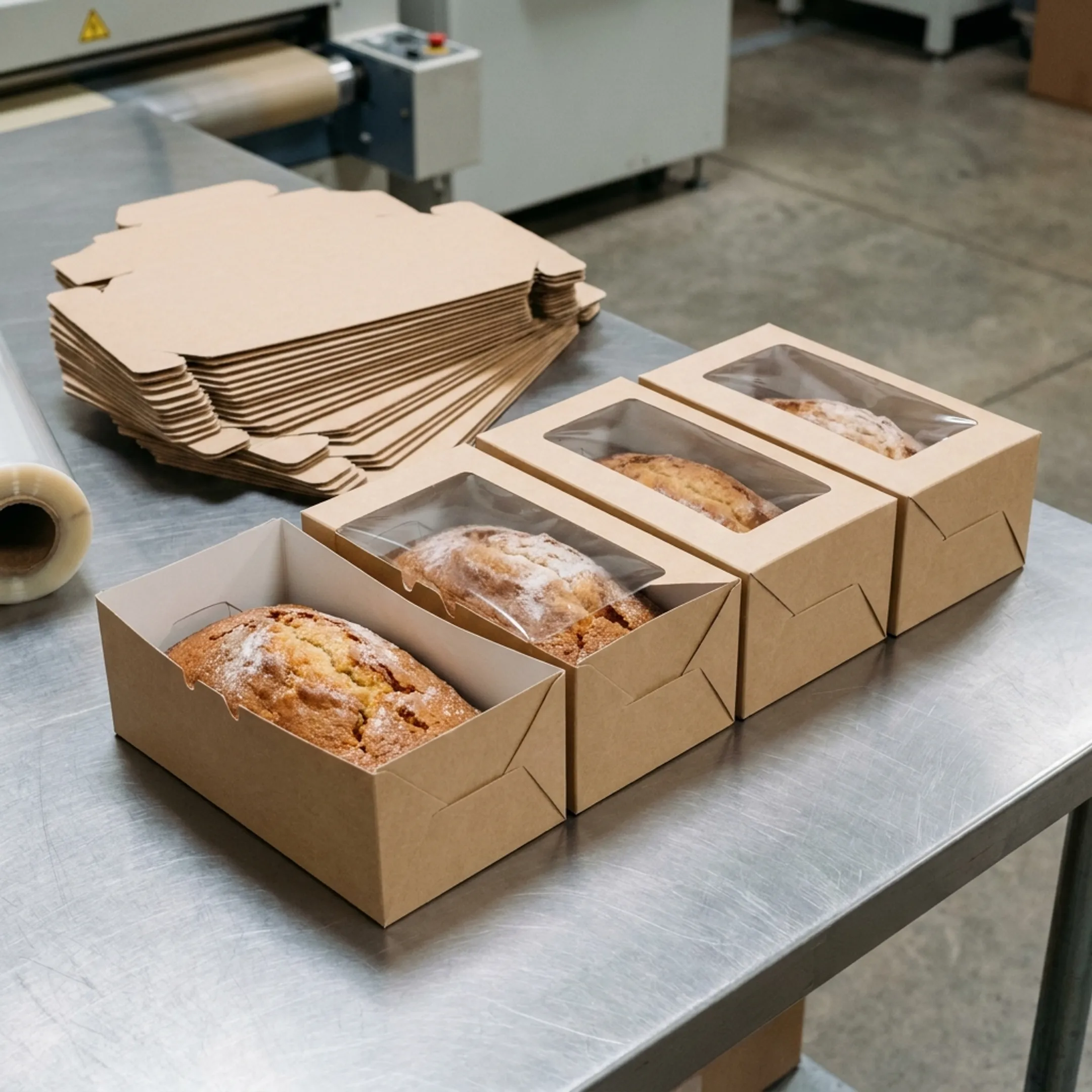 Bakery loaf cake box