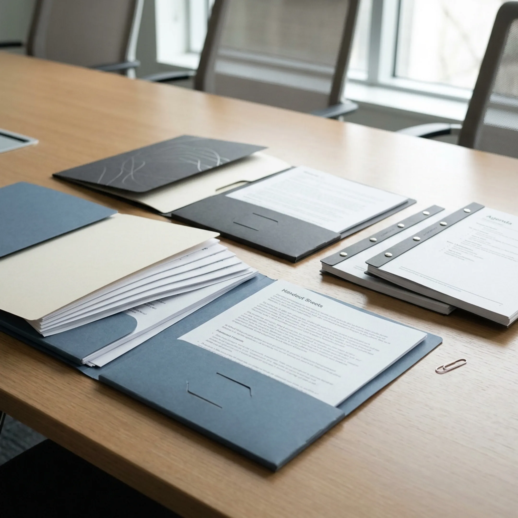 Training conference folders