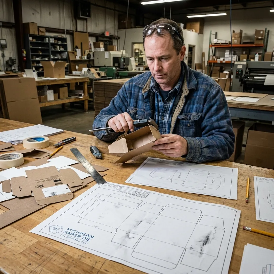 Packaging insert production process