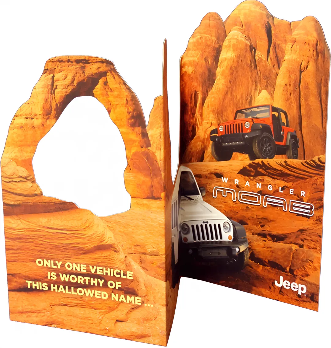 Automotive industry embossed packaging
