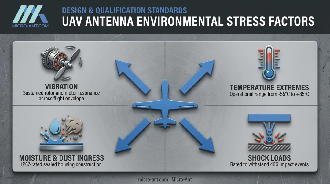 Four environmental ruggedization challenges facing UAV antenna systems