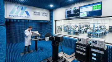 Micro-Ant in-house antenna testing chamber and certified manufacturing facility