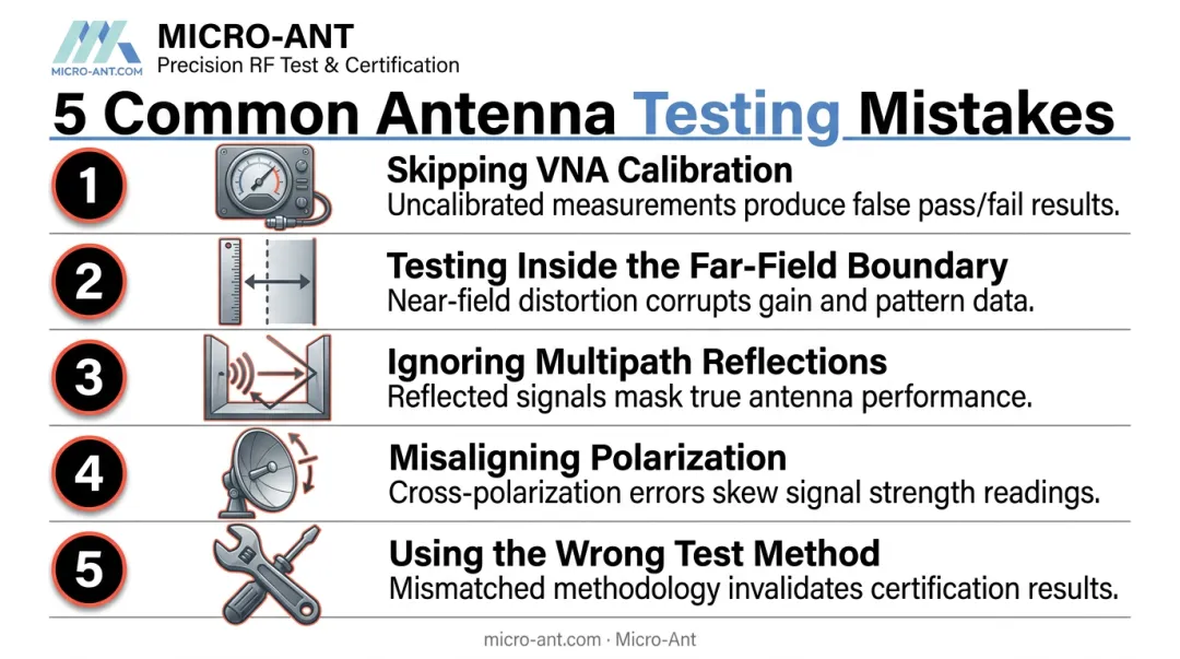 5 common antenna testing errors and their impact on measurement accuracy