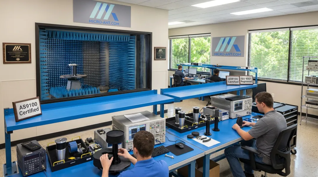 Micro-Ant Jacksonville facility antenna testing and manufacturing floor