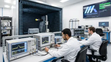 Micro-Ant in-house antenna testing facility with RF measurement equipment