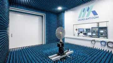 Micro-Ant near-field test chamber used for validating spiral antenna performance