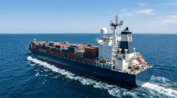 Maritime vessel equipped with Ka-band satellite communication antenna terminal system