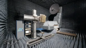 Micro-Ant anechoic chamber near-field antenna testing facility interior