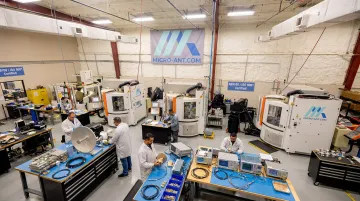 Micro-Ant certified manufacturing facility producing custom wideband antennas