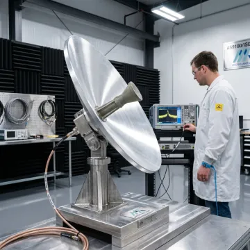 SATCOM antenna system on a technical platform