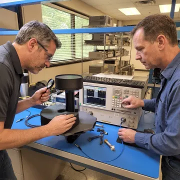 Custom antenna manufacturing and RF testing facility