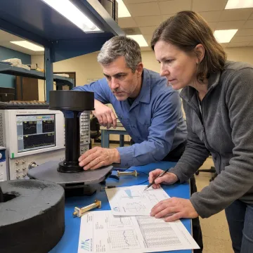 Engineers consulting on RF antenna design