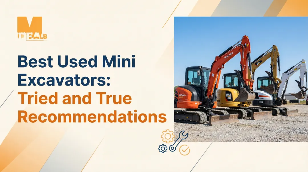 Cover image for Best Used Mini Excavators: Tried and True Recommendations