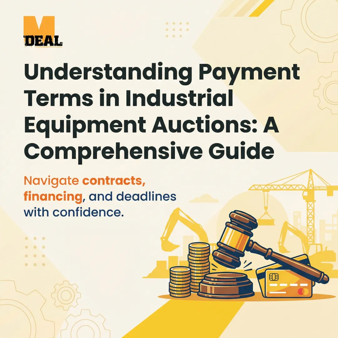 Understanding Payment Terms in Industrial Equipment Auctions: A Comprehensive Guide