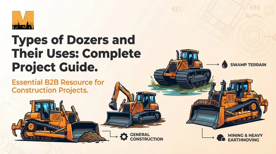 Cover image for Types of Dozers and Their Uses: Complete Project Guide