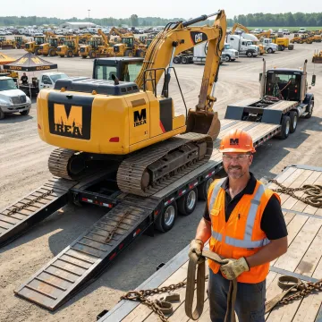 Heavy Equipment Auction Transport with Reliable Shipping