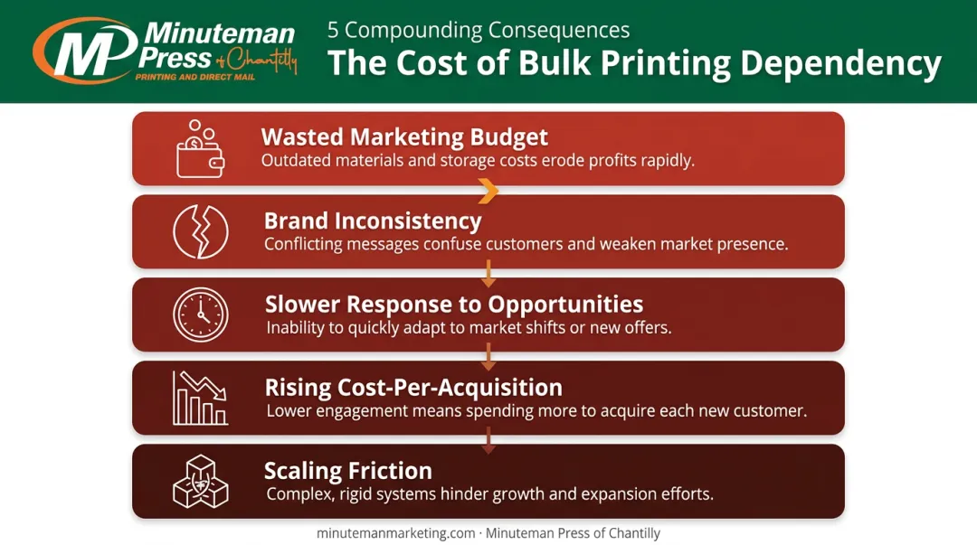 Five compounding problems local businesses face from skipping print-on-demand